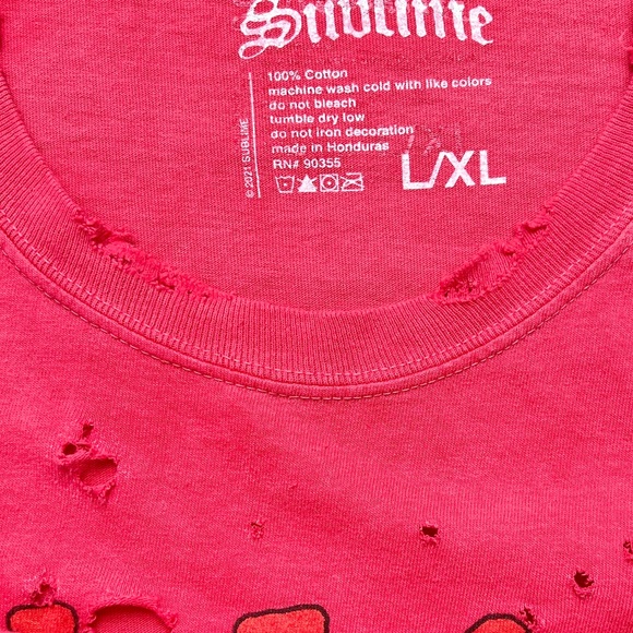 NEW Urban Outfitters Distressed SUBLIME Oversized T shirt Dress - Picture 8 of 8